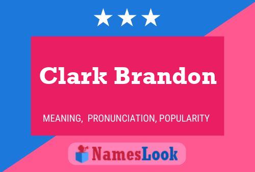 ملصق اسم Clark Brandon