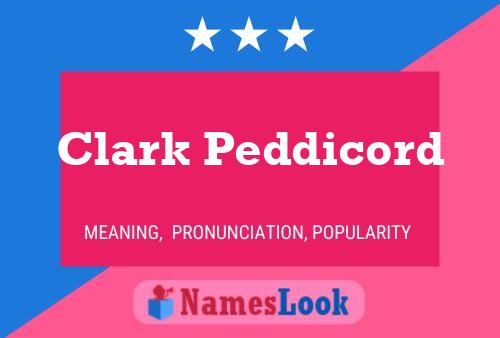 ملصق اسم Clark Peddicord