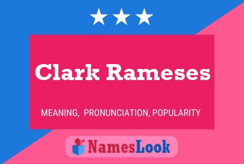 ملصق اسم Clark Rameses