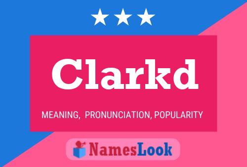 ملصق اسم Clarkd