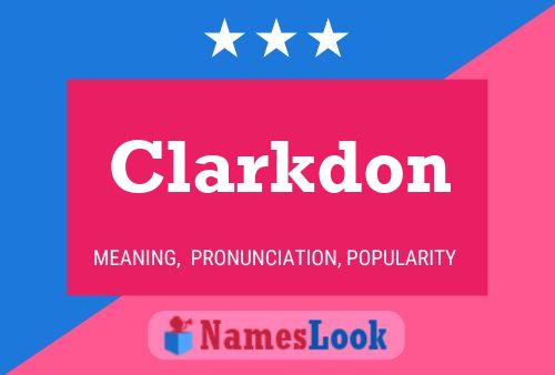 ملصق اسم Clarkdon