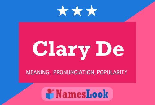 ملصق اسم Clary De