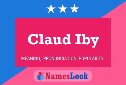 ملصق اسم Claud Iby