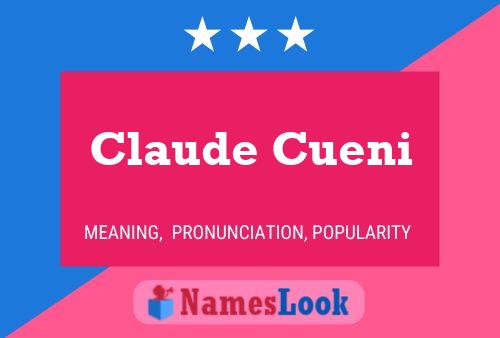 ملصق اسم Claude Cueni