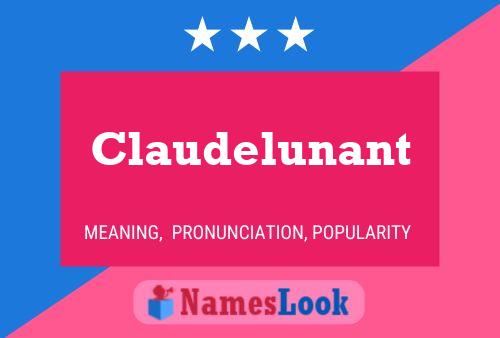 ملصق اسم Claudelunant