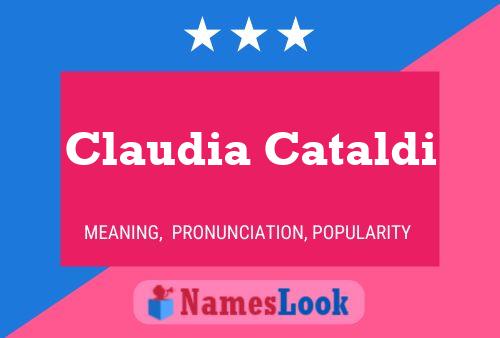 ملصق اسم Claudia Cataldi