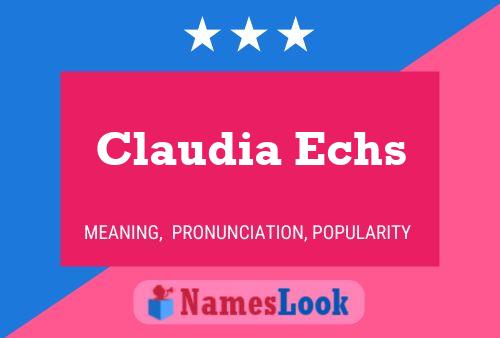 ملصق اسم Claudia Echs