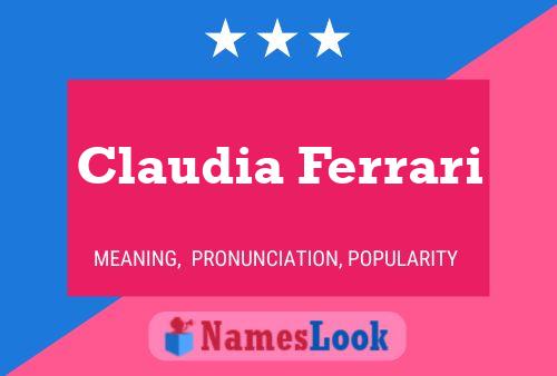 ملصق اسم Claudia Ferrari