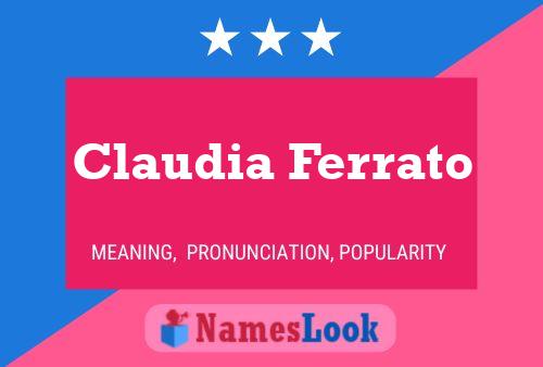 ملصق اسم Claudia Ferrato