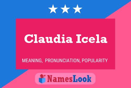 ملصق اسم Claudia Icela