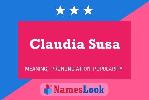 ملصق اسم Claudia Susa