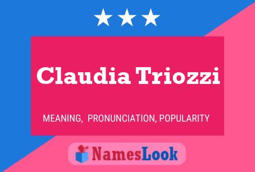 ملصق اسم Claudia Triozzi