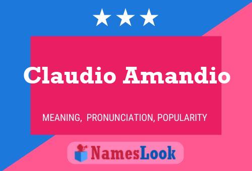 ملصق اسم Claudio Amandio