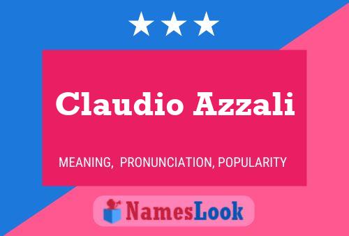 ملصق اسم Claudio Azzali