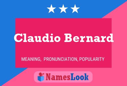 ملصق اسم Claudio Bernard