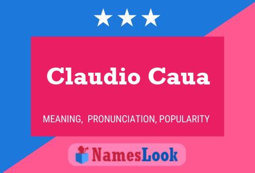 ملصق اسم Claudio Caua