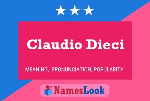 ملصق اسم Claudio Dieci