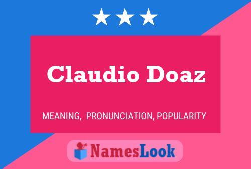 ملصق اسم Claudio Doaz