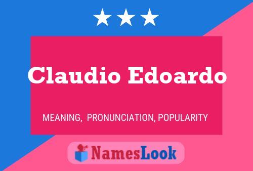 ملصق اسم Claudio Edoardo