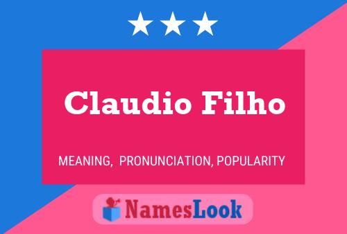 ملصق اسم Claudio Filho