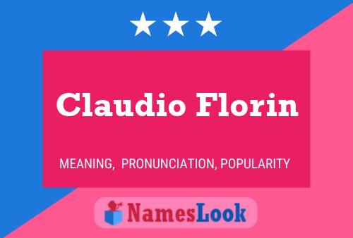 ملصق اسم Claudio Florin