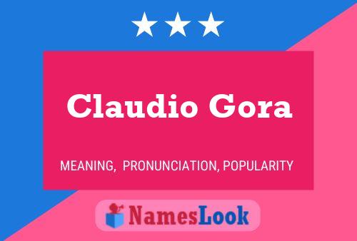 ملصق اسم Claudio Gora