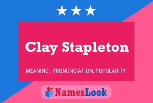 ملصق اسم Clay Stapleton