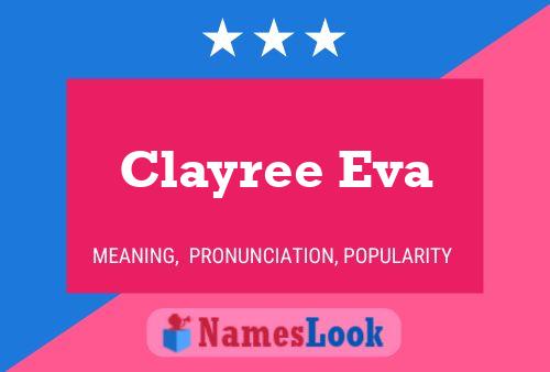 ملصق اسم Clayree Eva