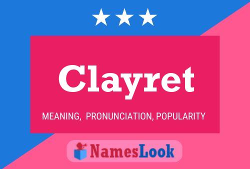 ملصق اسم Clayret