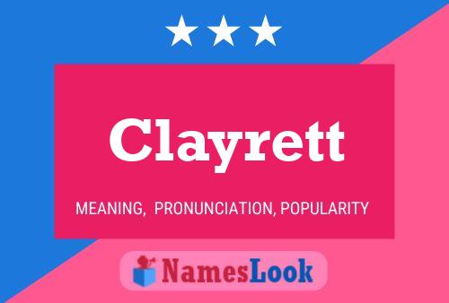 ملصق اسم Clayrett