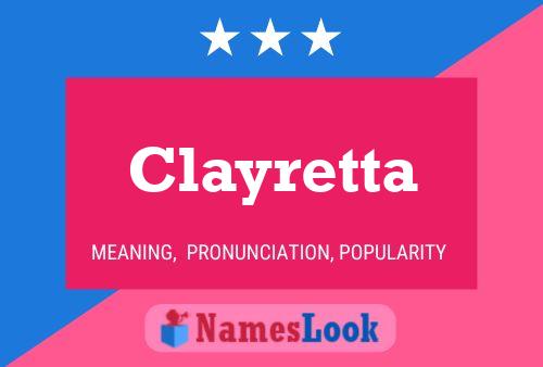 ملصق اسم Clayretta