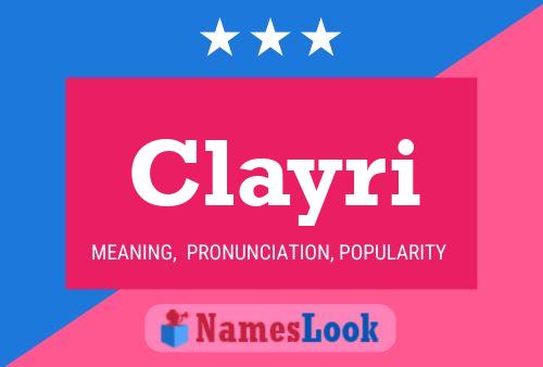 ملصق اسم Clayri