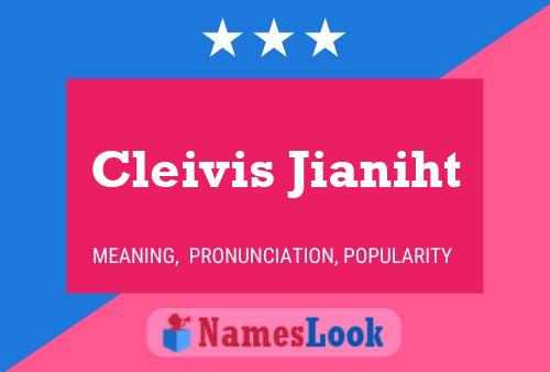 ملصق اسم Cleivis Jianiht