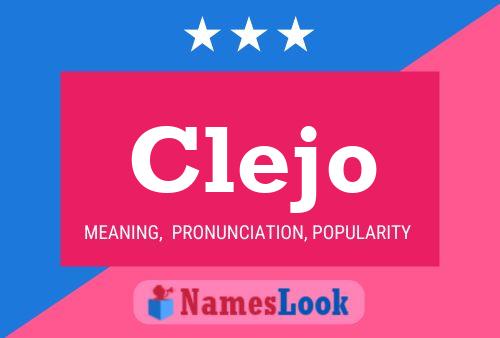 ملصق اسم Clejo