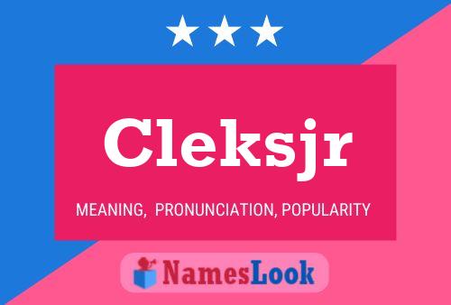 ملصق اسم Cleksjr