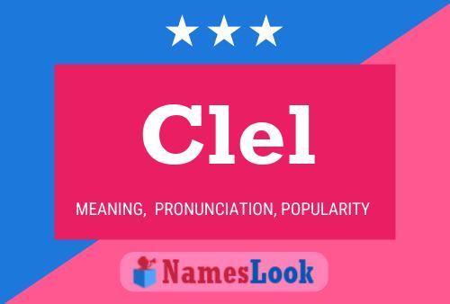 ملصق اسم Clel