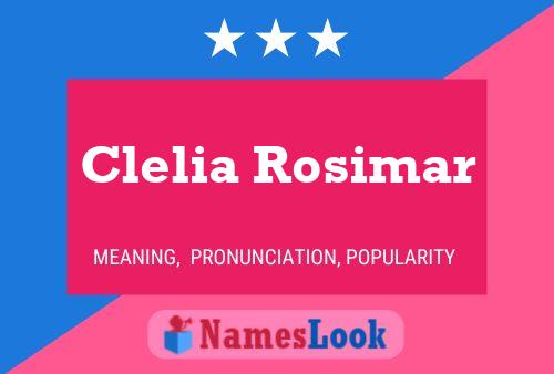 ملصق اسم Clelia Rosimar