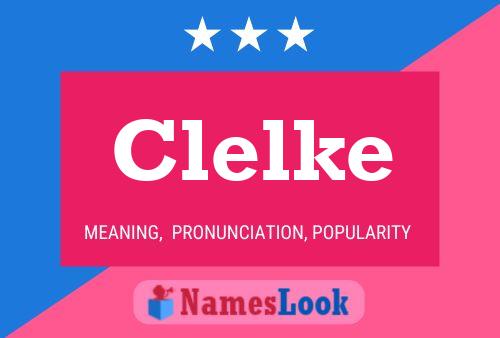 ملصق اسم Clelke