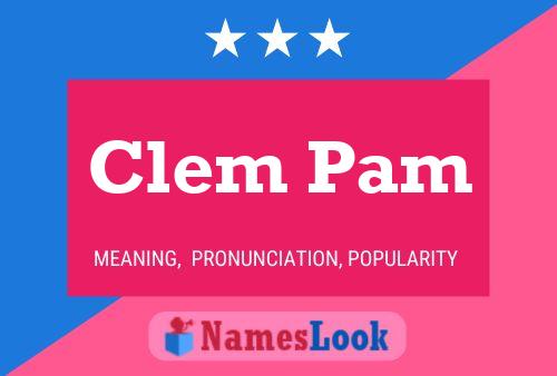 ملصق اسم Clem Pam