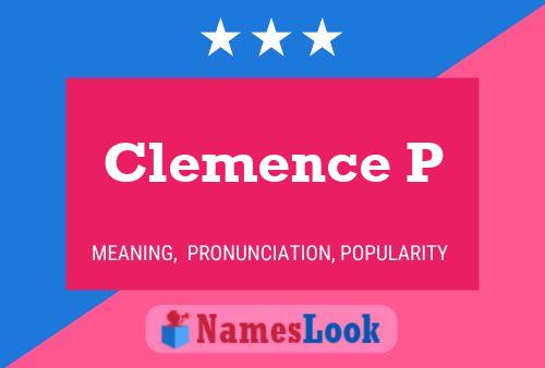 ملصق اسم Clemence P