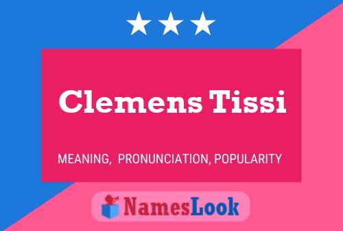 ملصق اسم Clemens Tissi