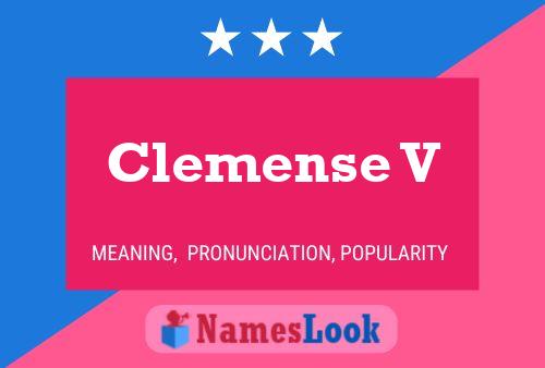 ملصق اسم Clemense V