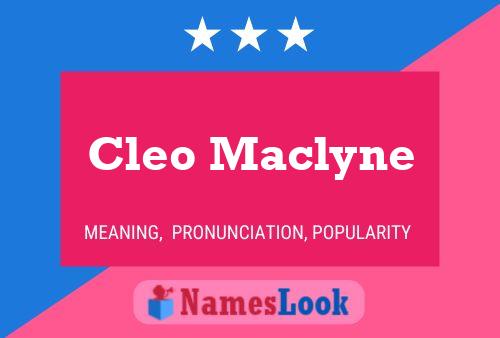 ملصق اسم Cleo Maclyne