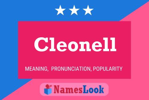 ملصق اسم Cleonell