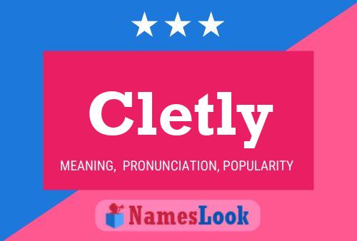 ملصق اسم Cletly