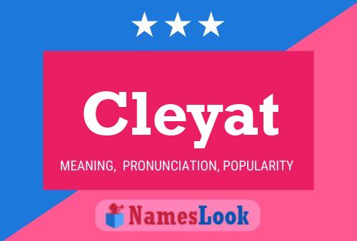 ملصق اسم Cleyat