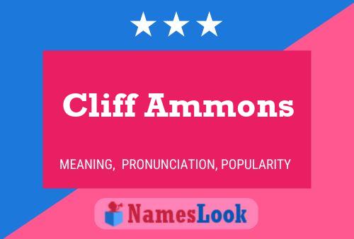 ملصق اسم Cliff Ammons