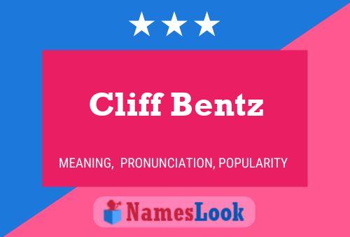 ملصق اسم Cliff Bentz