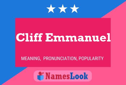 ملصق اسم Cliff Emmanuel