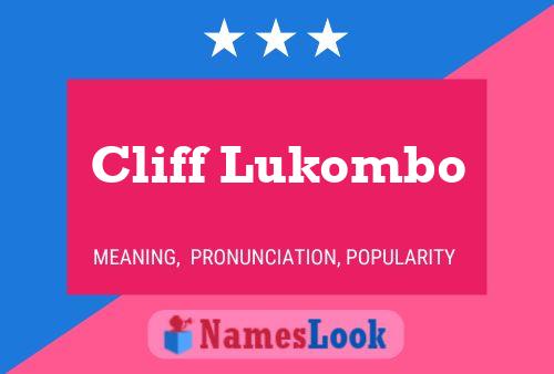 ملصق اسم Cliff Lukombo